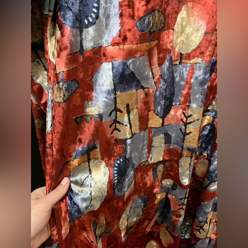 Rein ne se perde Long Sleeve Dress,made in Canada,Large,unique,colorful - Picture 3 of 6